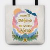 Home Is Behind The World Ahead Tote Official Lord Of The Rings Merch