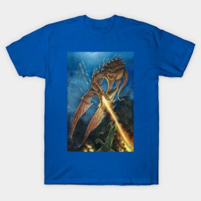 Smaug Faces Bard The Bowman T-Shirt Official Lord Of The Rings Merch