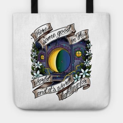 In A Hole In The Ground Tote Official Lord Of The Rings Merch