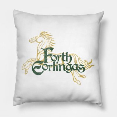 Forth Eorlingas Lord Of The Rings On Light Throw Pillow Official Lord Of The Rings Merch