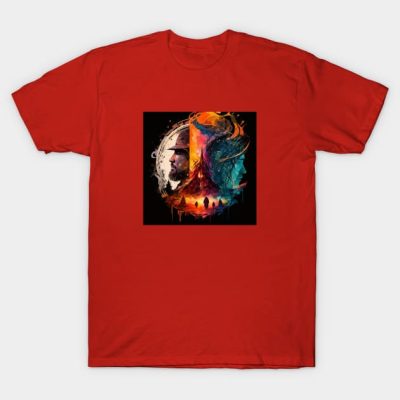 Bright Abstract Illustration Of Lord Of The Rings T-Shirt Official Lord Of The Rings Merch