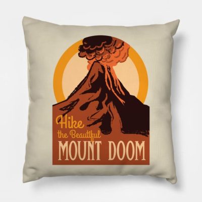 Hike The Beautiful Mount Doom Lord Of The Rings Na Throw Pillow Official Lord Of The Rings Merch