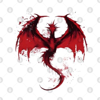 Minimalist Red Ink Dragon Fantasy Phone Case Official Lord Of The Rings Merch