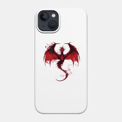 Minimalist Red Ink Dragon Fantasy Phone Case Official Lord Of The Rings Merch