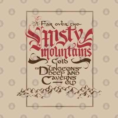 Misty Mountains Tapestry Official Lord Of The Rings Merch