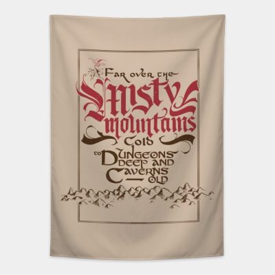 Misty Mountains Tapestry Official Lord Of The Rings Merch