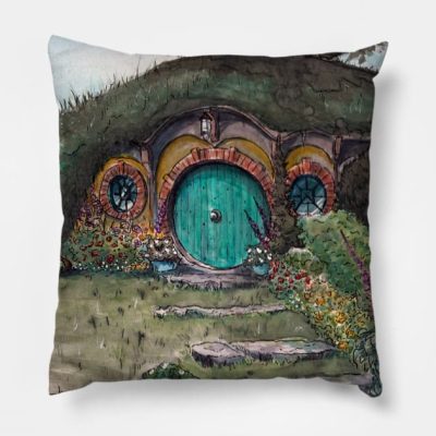 Bag End Throw Pillow Official Lord Of The Rings Merch