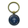 New Hot White Tree Gondor Keychain Lord Of The R Glass Dome KeyRing Bag Car Key 2 - Lord Of The Rings Merch