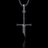 New Lord Necklace The Rings Power Flame of the West Silver Plated Broken Sword Pendant for 1 - Lord Of The Rings Merch