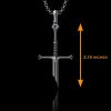 New Lord Necklace The Rings Power Flame of the West Silver Plated Broken Sword Pendant for 4 - Lord Of The Rings Merch