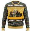 Spend Christmas in Fellowship PC men sweatshirt FRONT mockup - Lord Of The Rings Merch