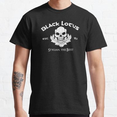 Black Lotus (White Print) T-Shirt Official Lord Of The Rings Merch