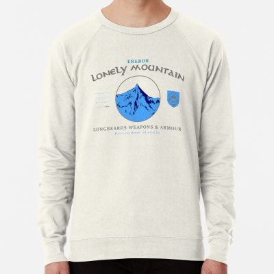 Longbeards Weapons & Armour : Erebor Lonely Mountain Sweatshirt Official Lord Of The Rings Merch