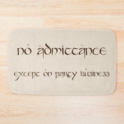 No Admittance Except On Party Business Bath Mat Official Lord Of The Rings Merch