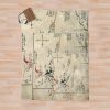 Maps And Red Dragon Throw Blanket Official Lord Of The Rings Merch