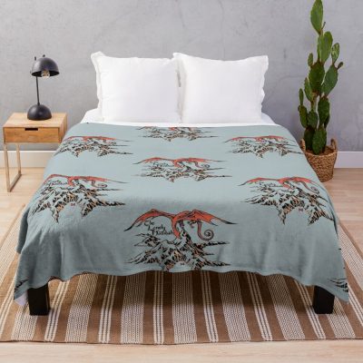 Lonely Dragon Throw Blanket Official Lord Of The Rings Merch