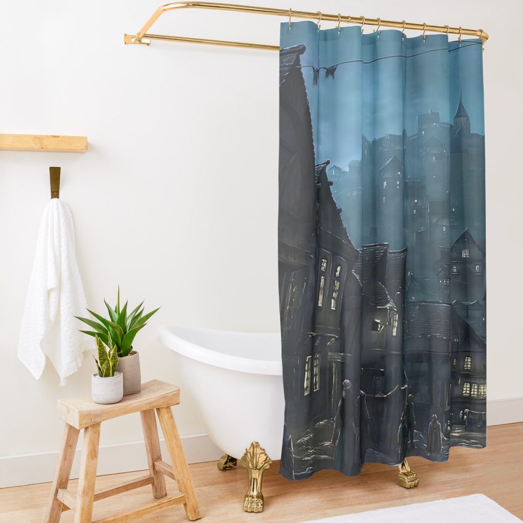 Bree Concept Shower Curtain Official Lord Of The Rings Merch