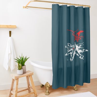 The Lonely Mountain Shower Curtain Official Lord Of The Rings Merch