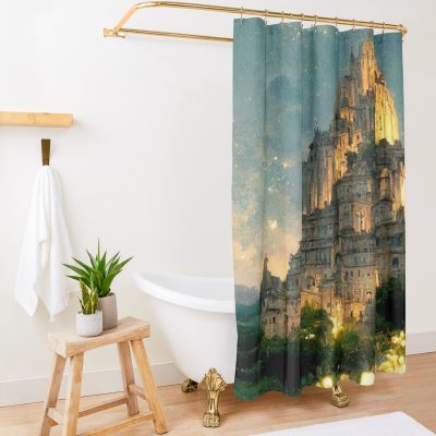 The Palace Under The Stars Shower Curtain Official Lord Of The Rings Merch