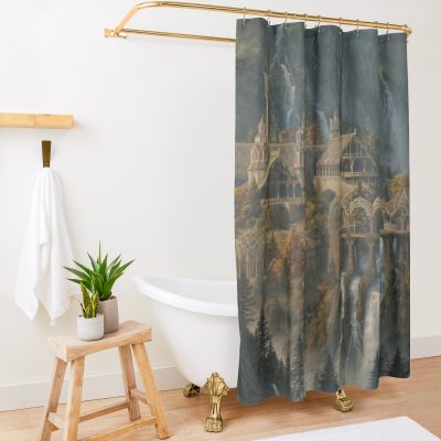 Rivendell Shower Curtain Official Lord Of The Rings Merch