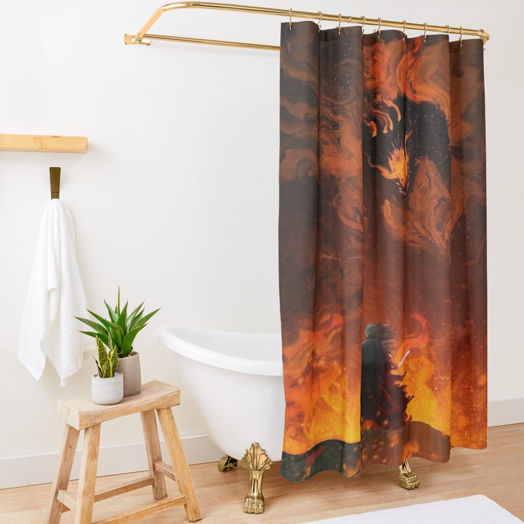 Go Back To The Shadow Shower Curtain Official Lord Of The Rings Merch