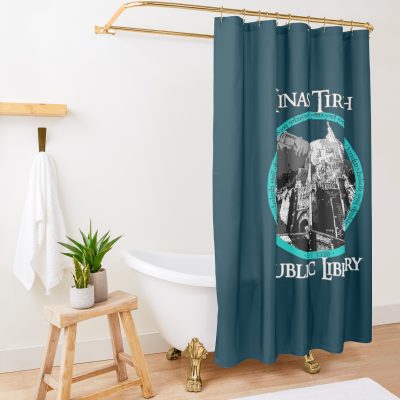 Minas Tirith Public Library Shower Curtain Official Lord Of The Rings Merch