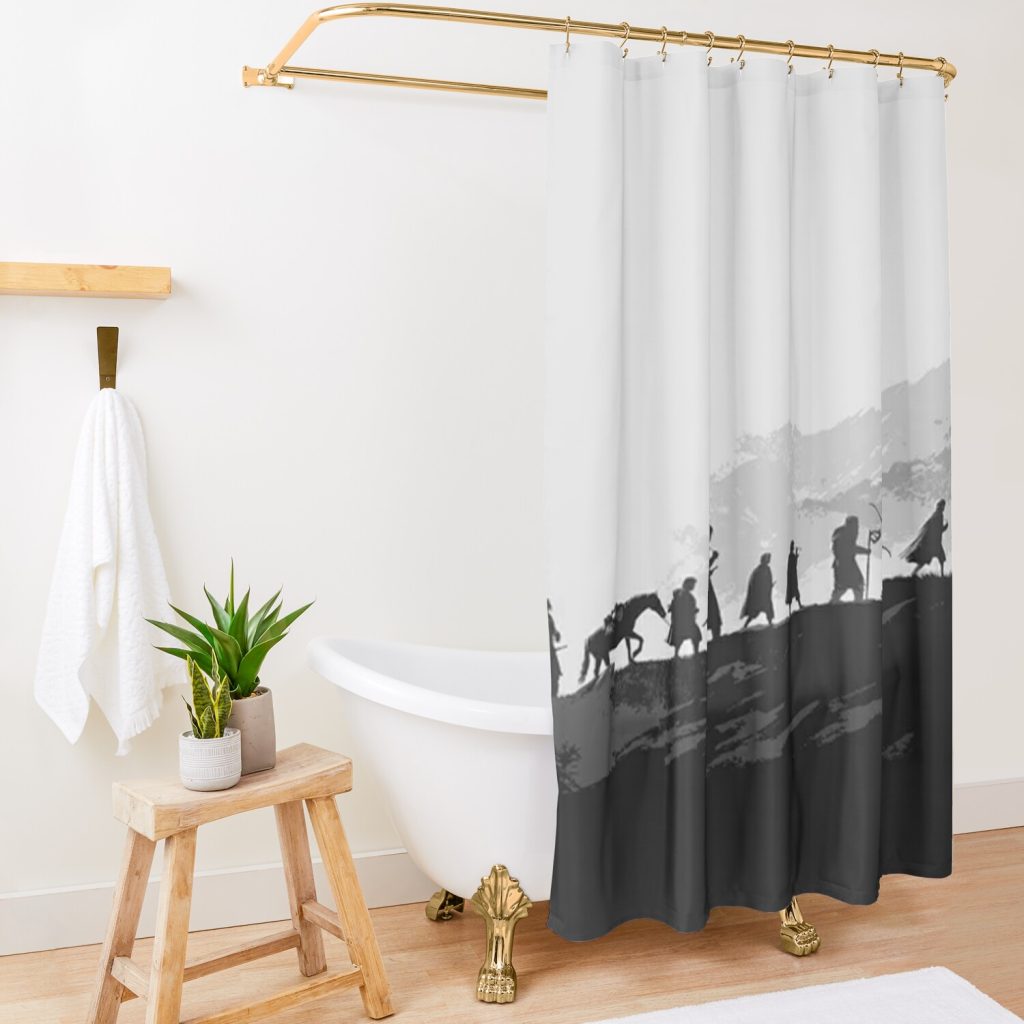 Fores Tvalleys Shower Curtain Official Lord Of The Rings Merch