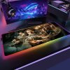 RGB Lotrs Movie Rings Mouse Pad Alfombrilla Raton Mousepad Keyboard Pad LED Mause Pad No slip 17 - Lord Of The Rings Merch