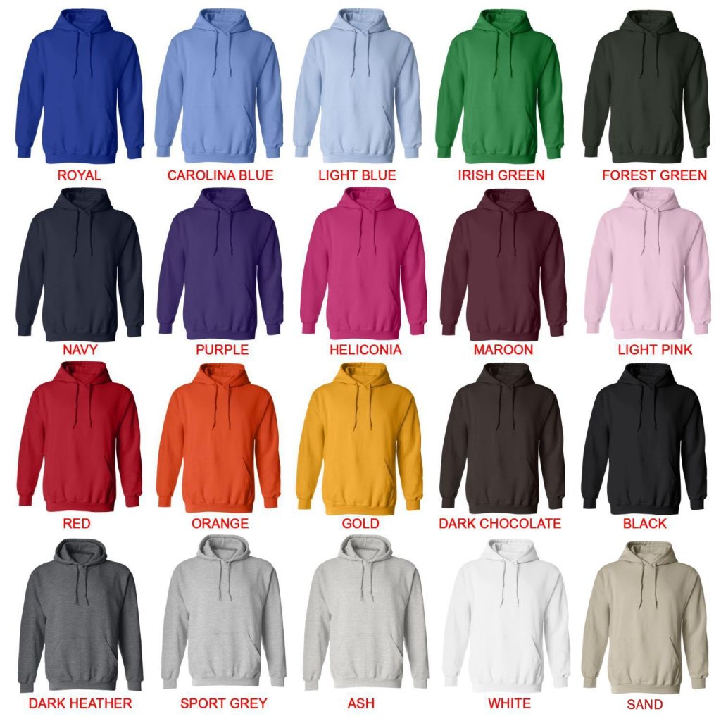 hoodie color chart - Lord Of The Rings Merch