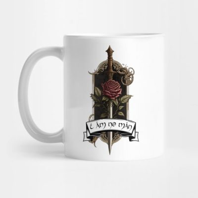 I Am No Man Crest Rose And Sword Fantasy Mug Official Cow Anime Merch